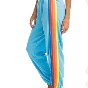 Blue aviator nation sweatpants